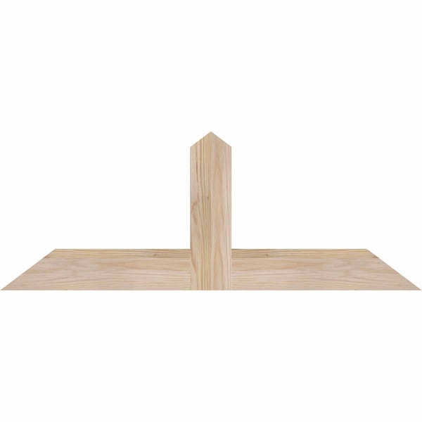 Ekena Millwork Portland Smooth Timber Gable Bracket, Douglas Fir, 36"W x 13"H x 1 1/2"D x 3 1/2"F, 9/12 Pitch GBW036X13X0204POR00SDF - main